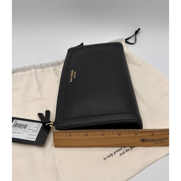 Kate Spade K6554 Knott Black Pebbled Leather Small Crossbody NWT - Picture 15 of 16